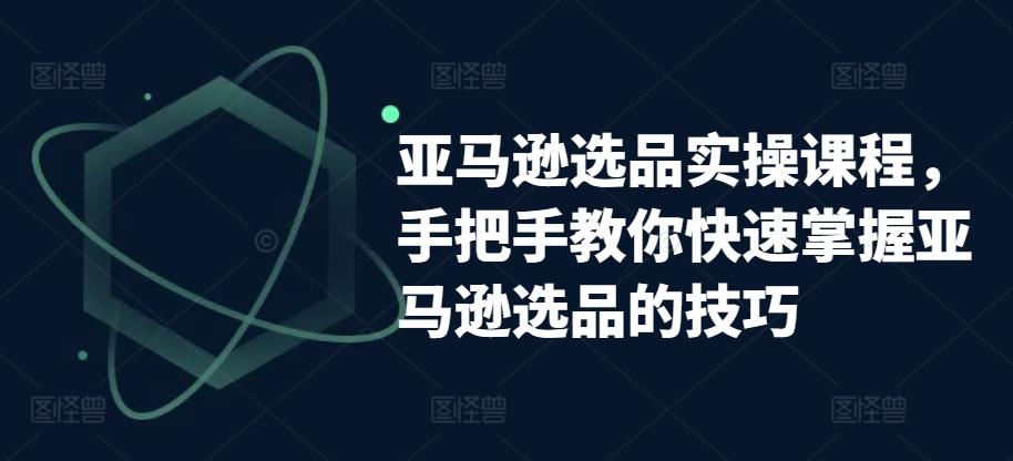 亚马逊选品实操课程，手把手教你快速掌握亚马逊选品的技巧-网创资源