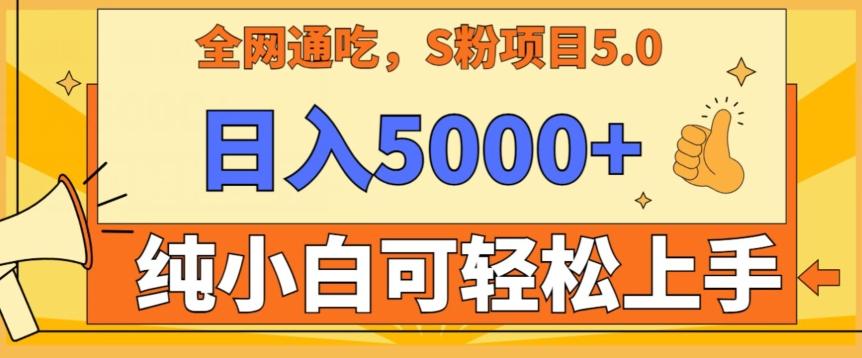 男粉项目5.0，最新野路子，纯小白可操作，有手就行，无脑照抄，纯保姆教学【揭秘】-网创资源
