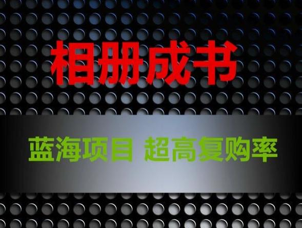 相册成书，蓝海项目，认真操作月入过万【揭秘】-网创资源
