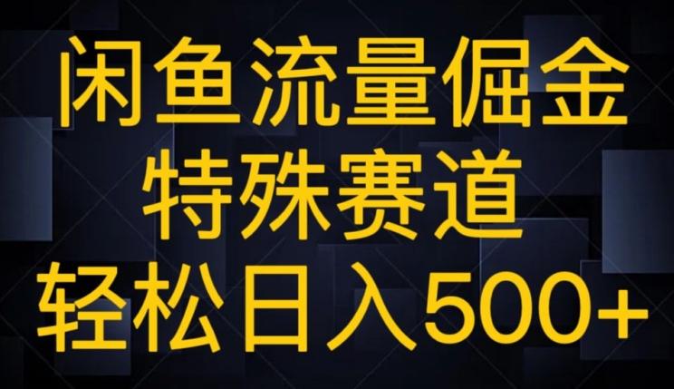 闲鱼流量倔金，特殊赛道，轻松日入500+-网创资源