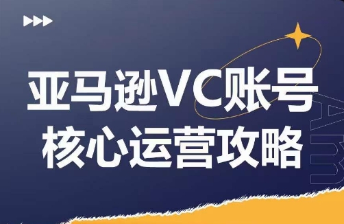 亚马逊VC账号核心玩法解析，实战经验拆解产品模块运营技巧，提升店铺GMV，有效提升运营利润-网创资源