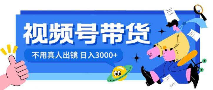 视频号带货，日入3000+，不用真人出镜-网创资源